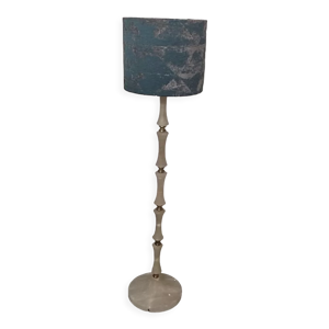 Lampadaire albâtre laiton