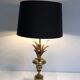Neoclassical Palm Tree Table Lamp in Brass in the Style of M