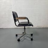 Black tubular office chair