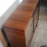 Old teak and glass showcase