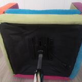 Fauteuil pivotant multicolore