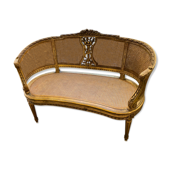 Banquette Louis XVI cannée