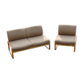Sofa and armchair by Wilkhan , 1970s