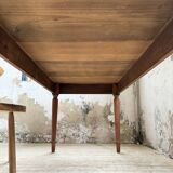 Turned leg cherry table 160cm