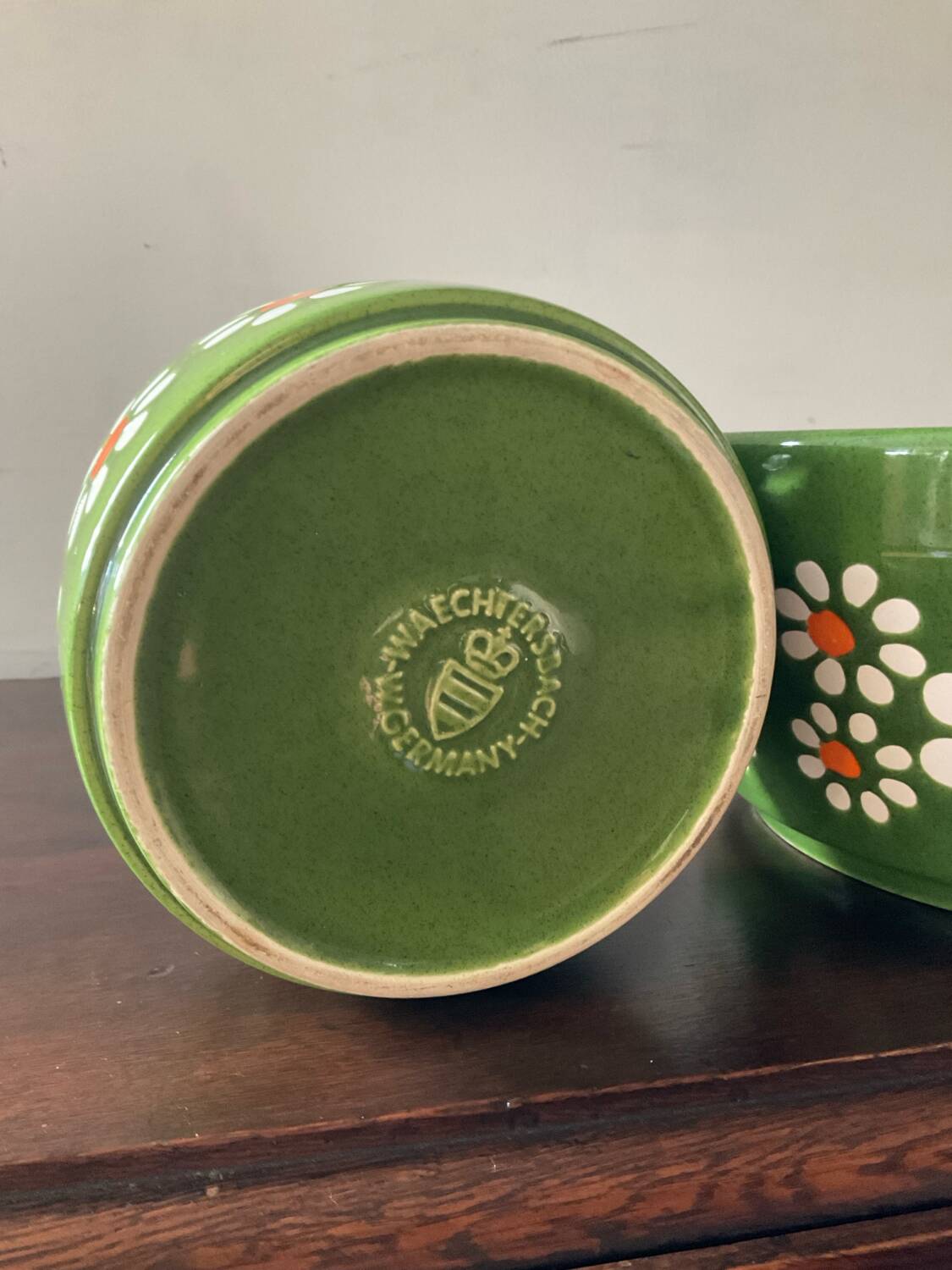 Duo vintage plant pot West Germany