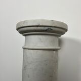 White marble column