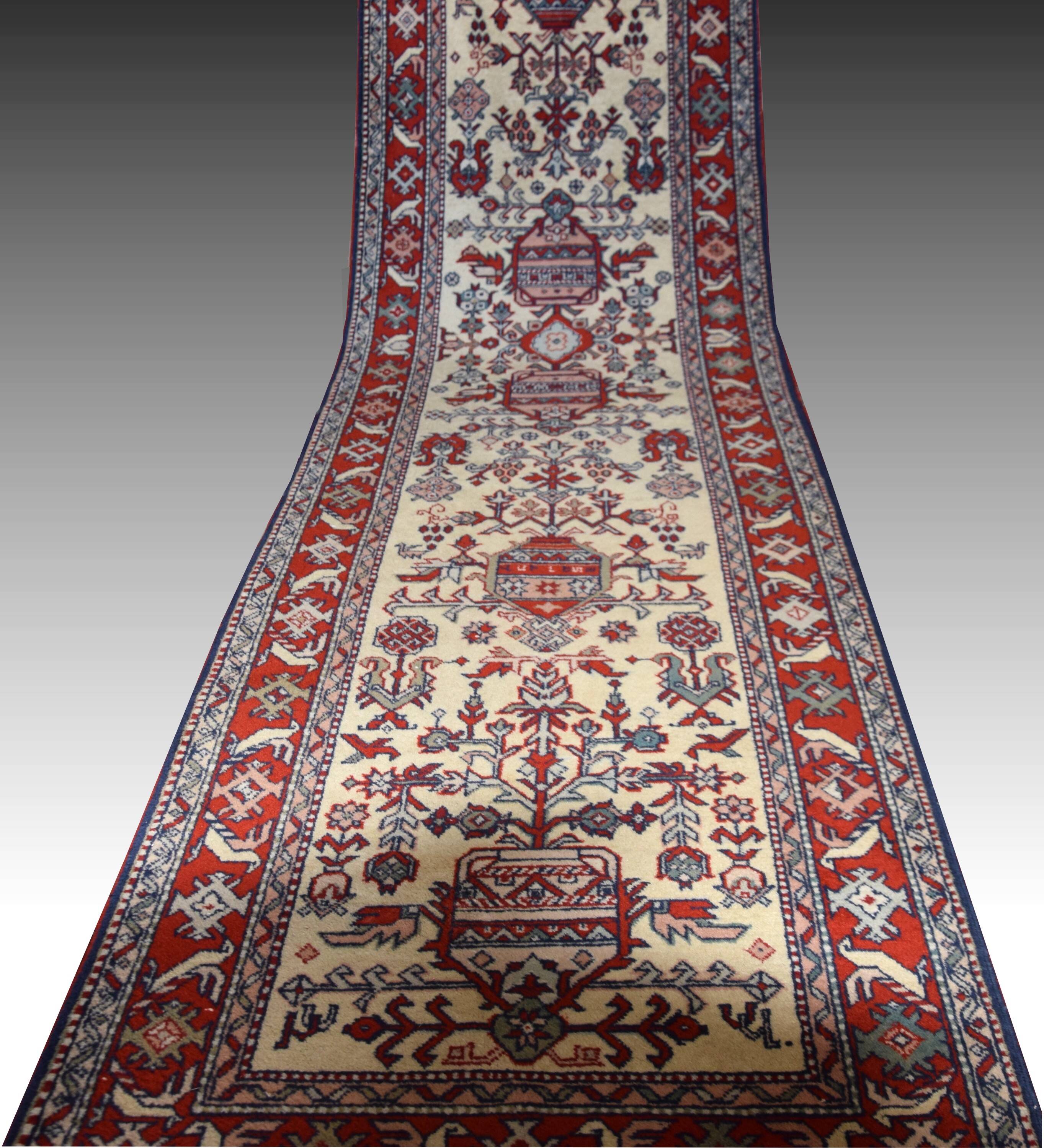Tapis d'Orient Caucase Kazak Urss : 0.80 X 3.50 Mètres