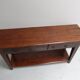 Table d'appoint en chêne ancien avec 2 tiroirs