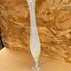 Ancien Vase Soliflore Opaline Blanche Avec Reflets Vintage