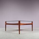 Elegant 1950s wooden coffee table from Denmark