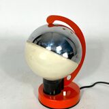 Space age Italian metal and plastic table lamp from 60s
