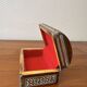 Mother-of-pearl jewelry box with velvet interior