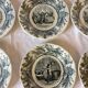 Série de 10 assiettes parlantes Choisy le Roi XIXe