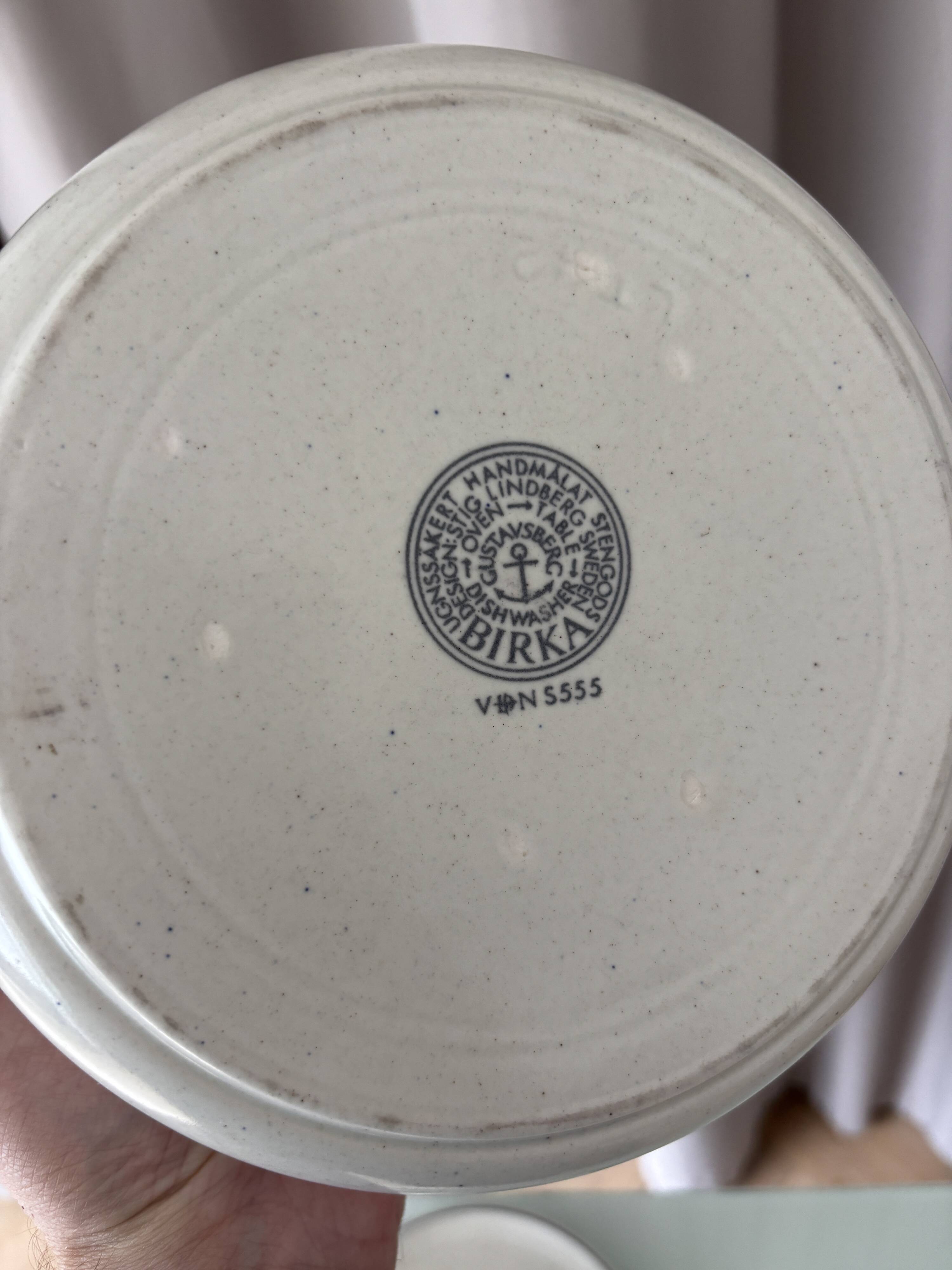 Vintage Scandinavian terrine BIRKA Sweden in glazed stoneware