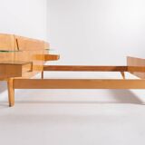 1950’s Mid-Century Italian Modern double bed frame from Vittorio Dassi
