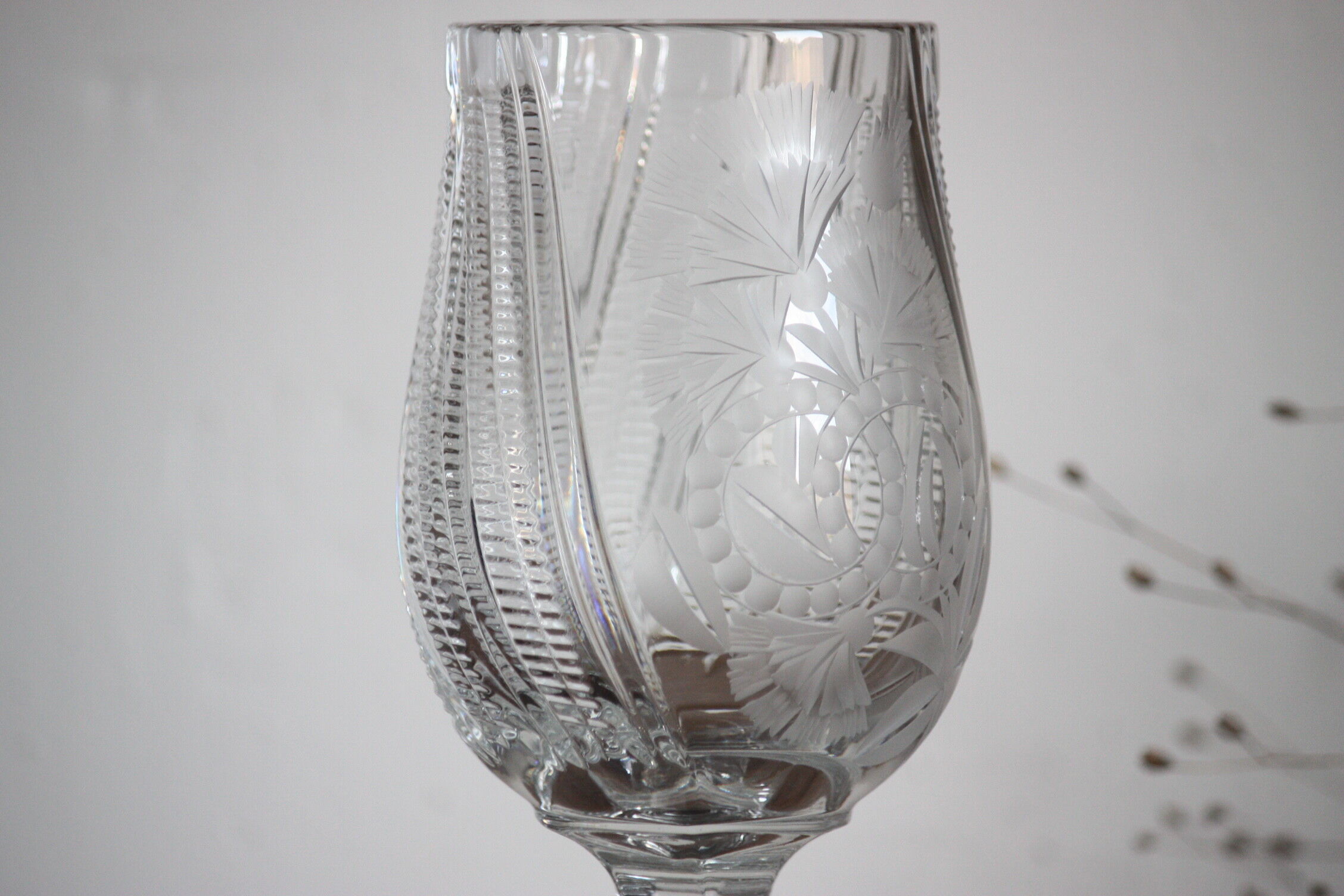 Cut crystal drageoir