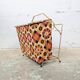 Porte-revues vintage flower power