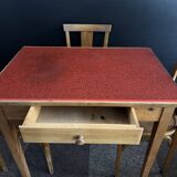 Bistro table and set of 3 bistro chairs