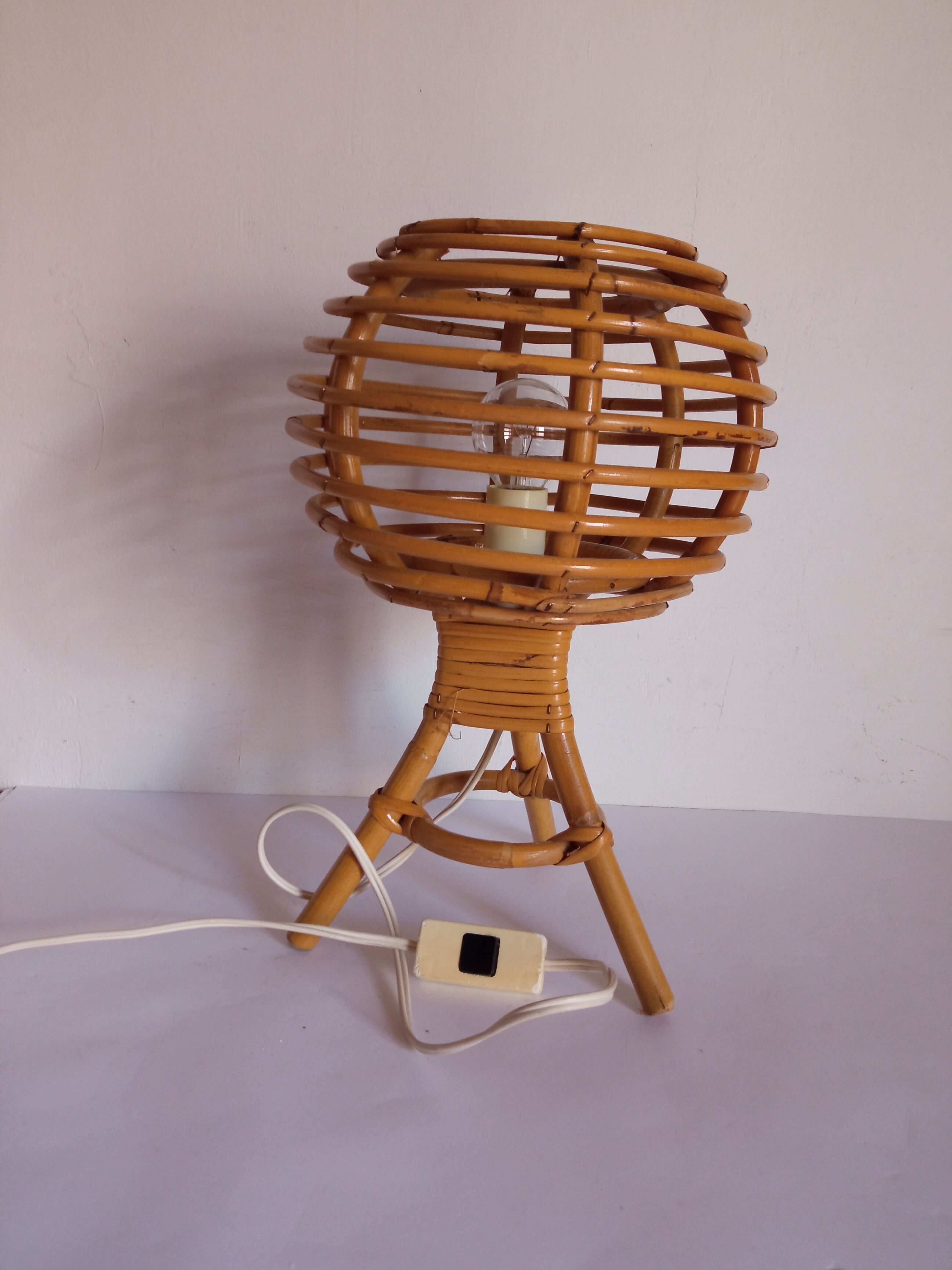 Lampe de chevet bambou