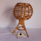 Bamboo bedside lamp