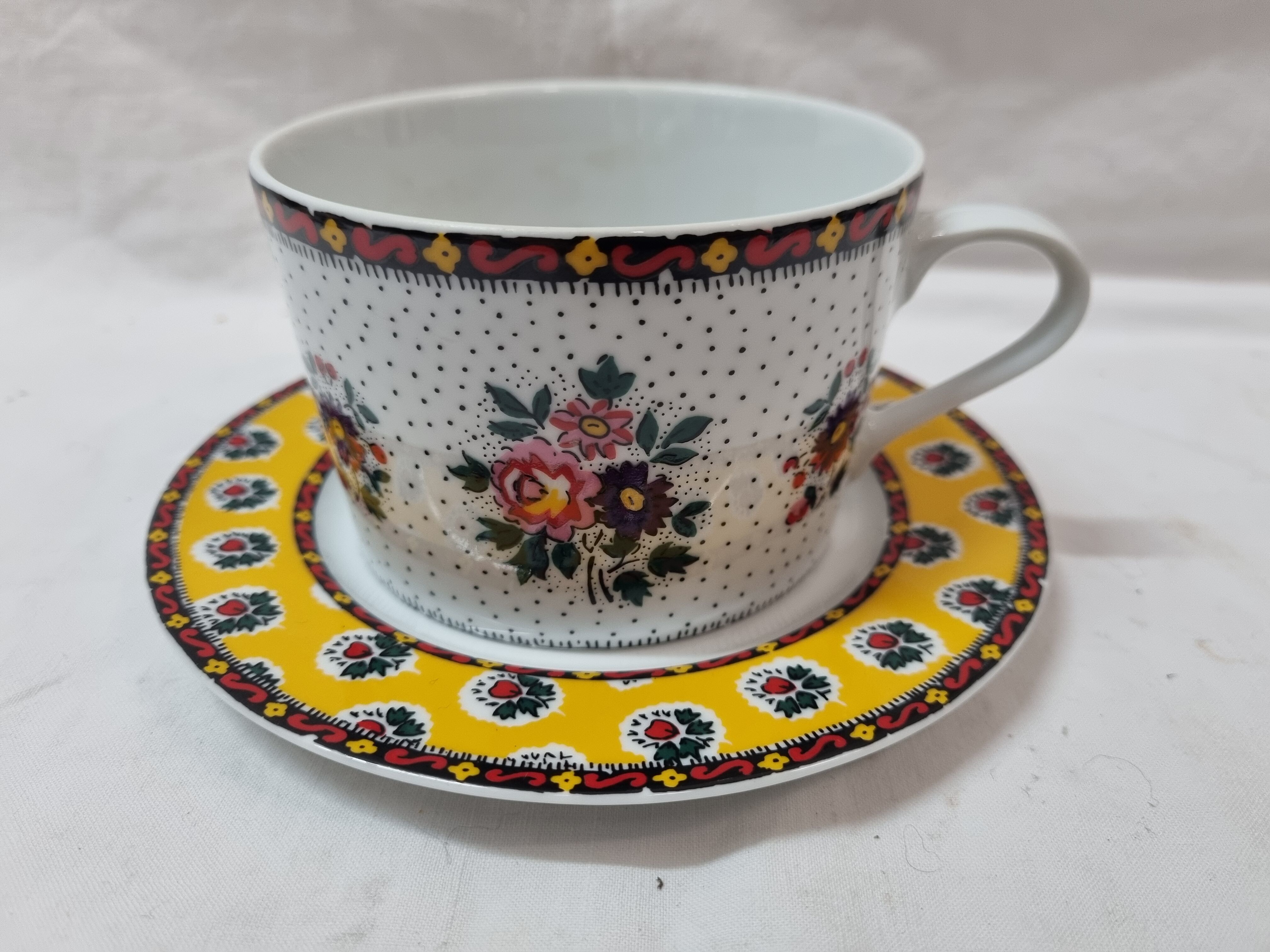 Tea & coffee set porcelain Solafrance Paris 5 pieces