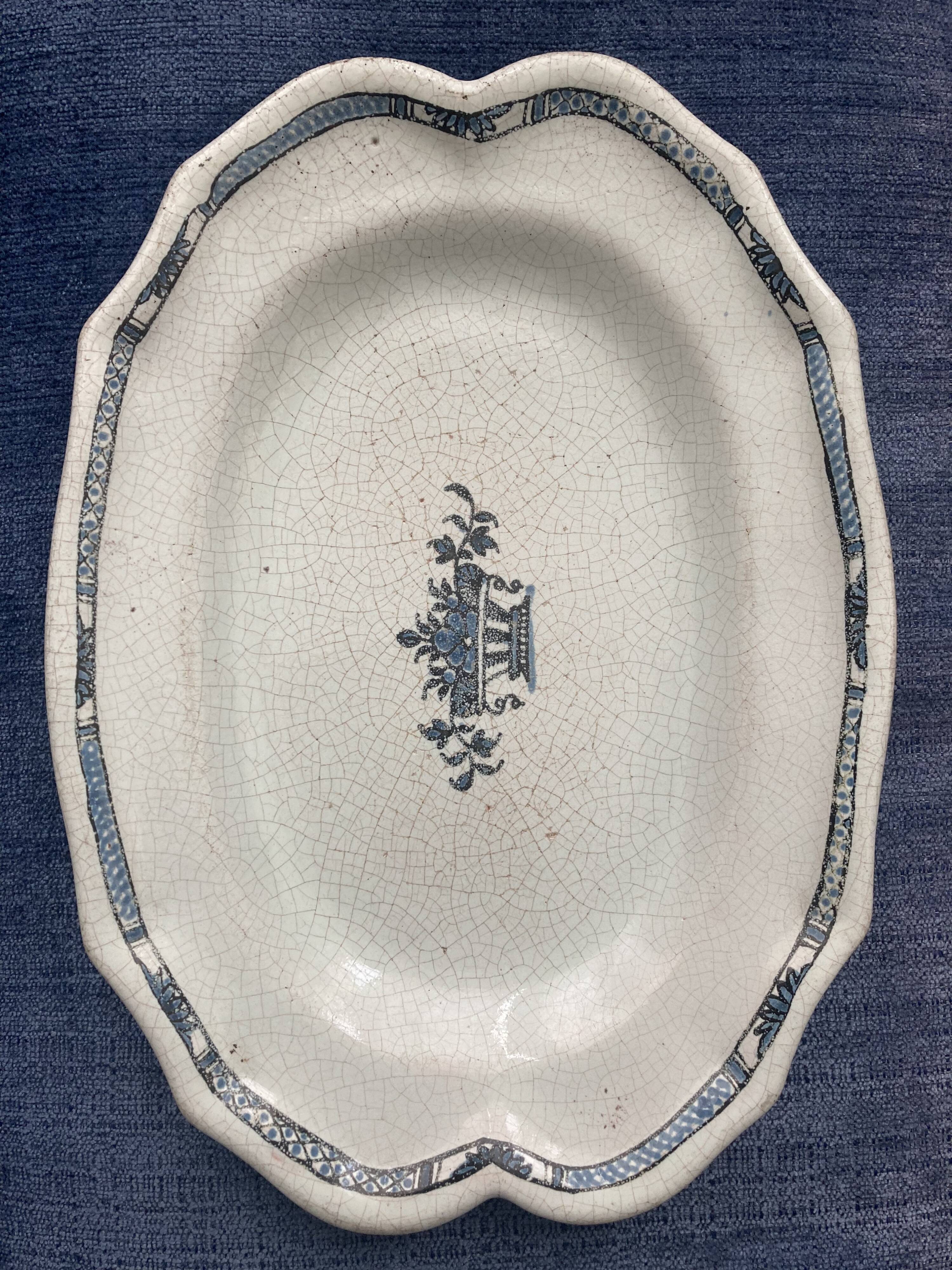 Brown ass earthenware dish Forges Les Eaux, early 19th century