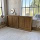 Large row of solid oak loom sliding doors