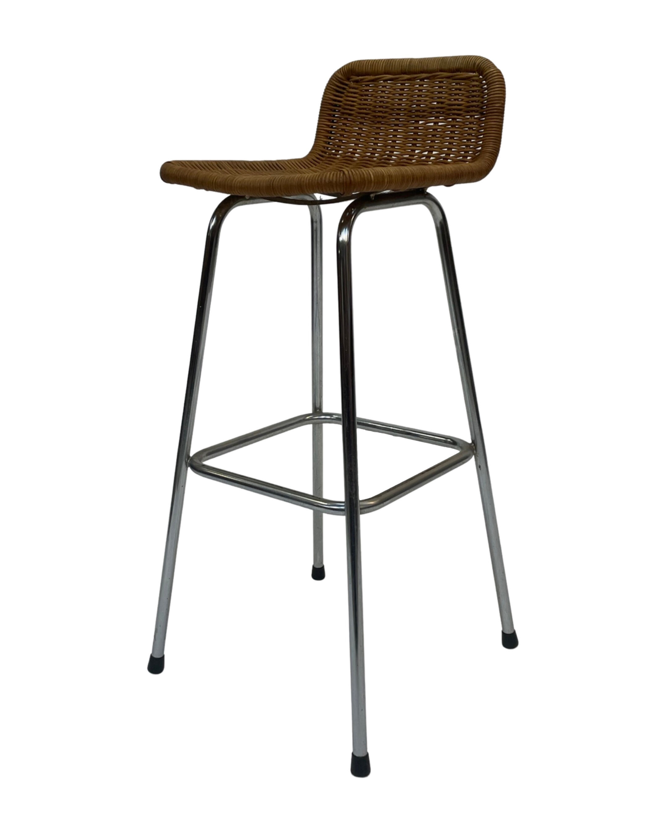 Vintage stool barstool Dirk van Sliedregt Rohe Noordwolde