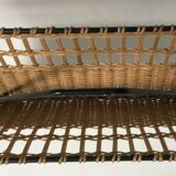Door document rattan wicker metal an 50 deco vintage