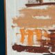 Original Swedish oil on canvas - "Coastal Landscape" attributed to Lars Börjesson - Signed - vintage and framed