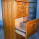 Three-drawer filing cabinet, professional-grade cabinet.