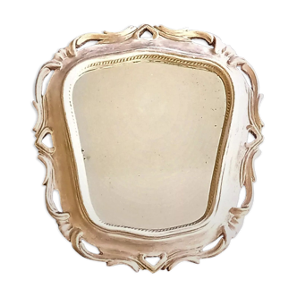 Miroir de style rococo en rose pâle & accents doré