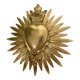 Large ex-voto Sacred Heart Gold