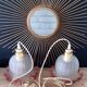 Vintage tulip hanging lamp