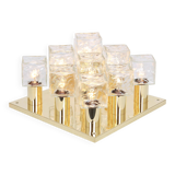 Large glass ice chandelier from Murano by Kalmar, Austria, 1960s.