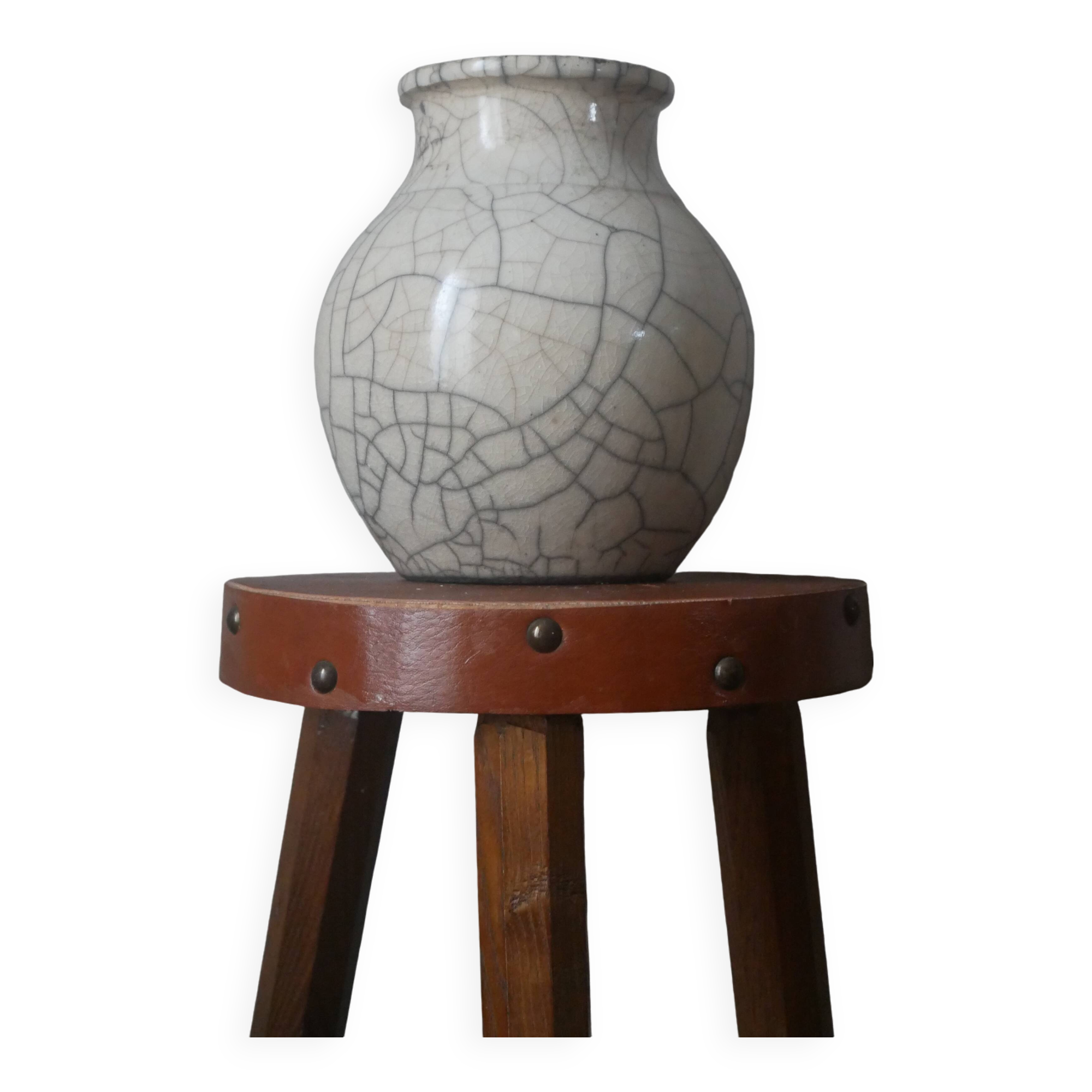 Vase en céramique japandi raku poterie artisanale vintage slow décoration
