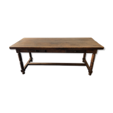 Farm table with stowed