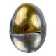 Brutalist egg-shaped lighter-ashtray by Ardisur, bronze and aluminium, 1970s, Spain