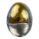 Brutalist egg-shaped lighter-ashtray by Ardisur, bronze and aluminium, 1970s, Spain