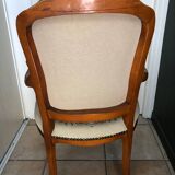 Fauteuil ancien merisier
