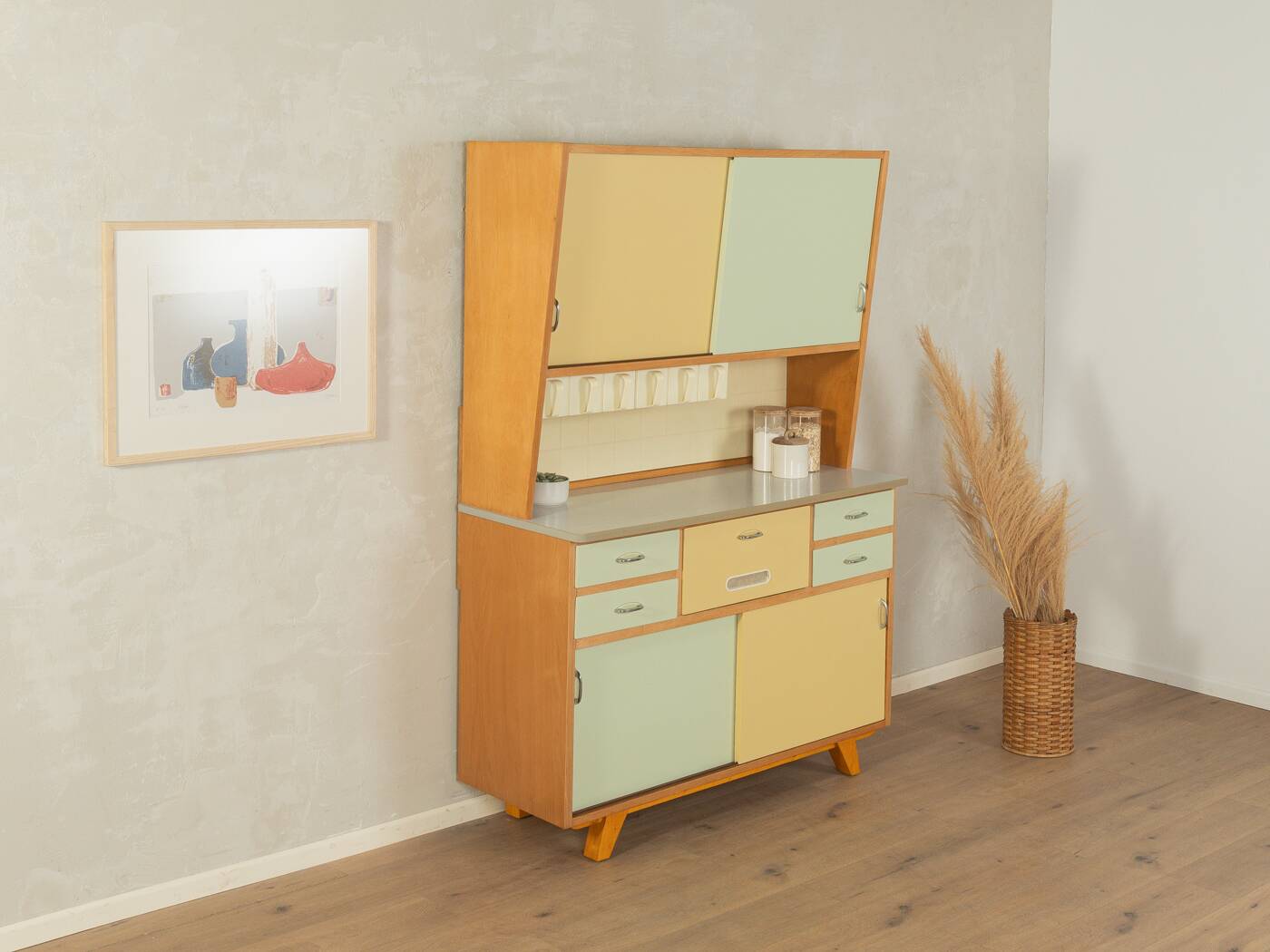 charming kitchen cabinet, vintage