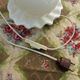 Ceramic and opaline shell lamp France 1970