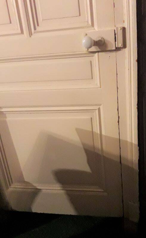 Haussmannian door 83x220.5cm with an old glazed transom frame.