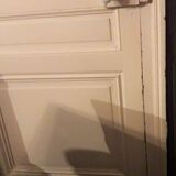 Haussmannian door 83x220.5cm with an old glazed transom frame.