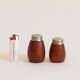 Teak salt and pepper shakers, Karl Holmberg, Gothenburg, Sweden, 1960s