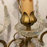 Large Crystal Sconces Set of 3