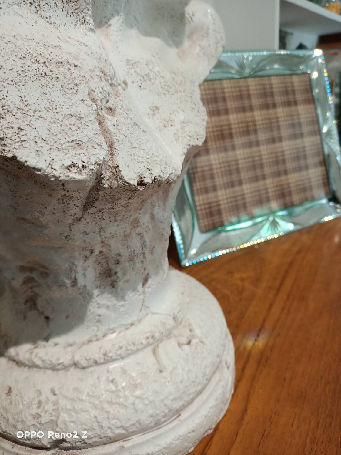 Large chiseled mirror photo frame