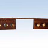 Modernist Art Deco coat racks in limed brown oak