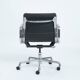 Bureau Eames Softpad marron, chaise EA418 Herman Miller, années 1980
