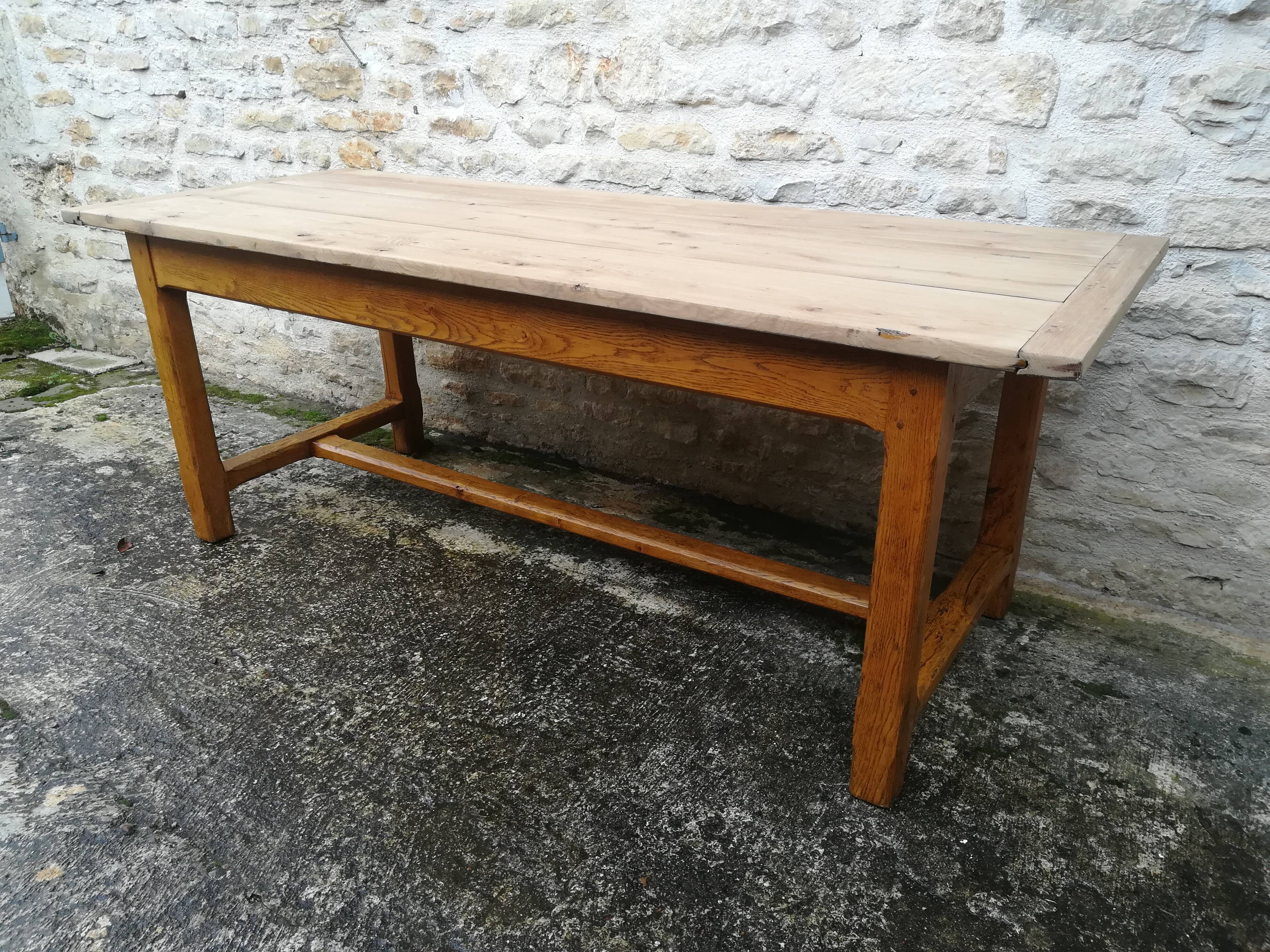 Oak farmhouse table